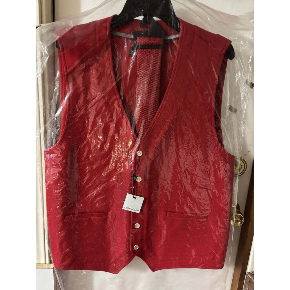 Paulo Solari Vest Red New Size XL